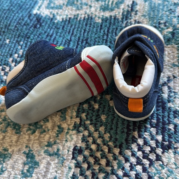 Blue and White Kids Shoes - Picture 3 of 9